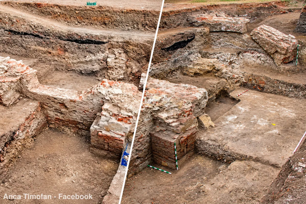 Descoperire la Alba Iulia: Porta Praetoria a castrului de la Apulum, identificată de arheologi