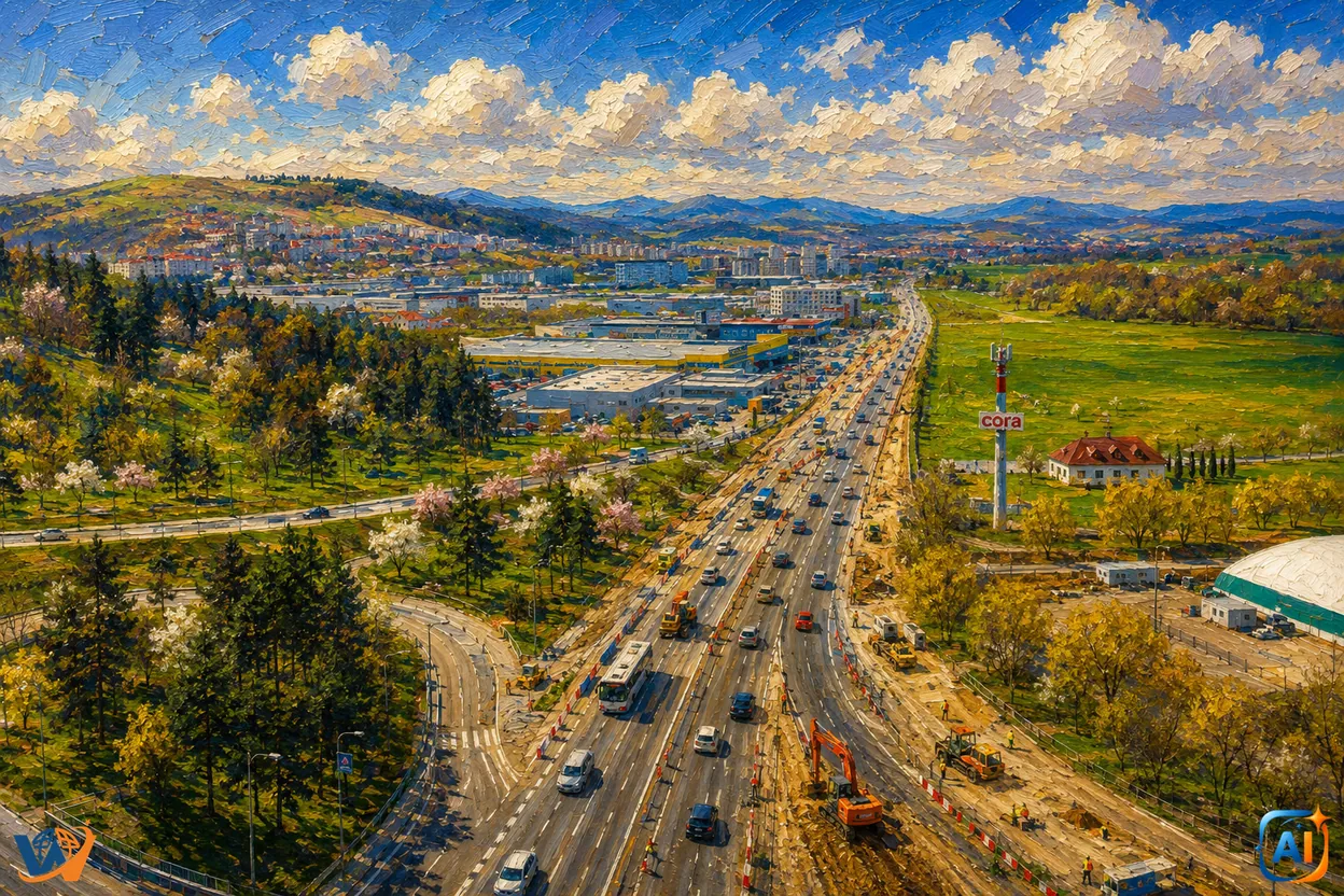 Drumul Cluj-Florești, gata în proporție de 92%