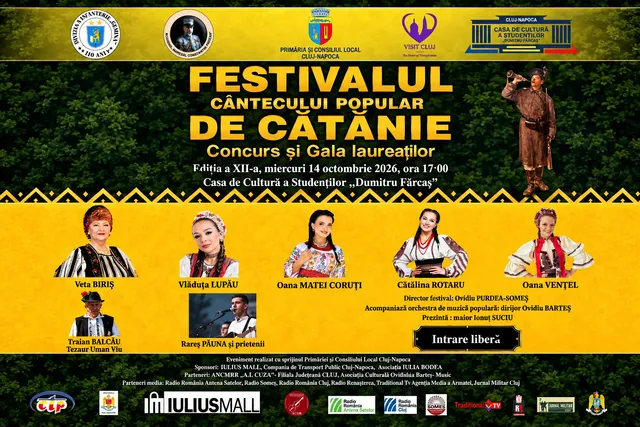 Festivalul Cântecului Popular de Cătănie la Cluj, cu intrare liberă