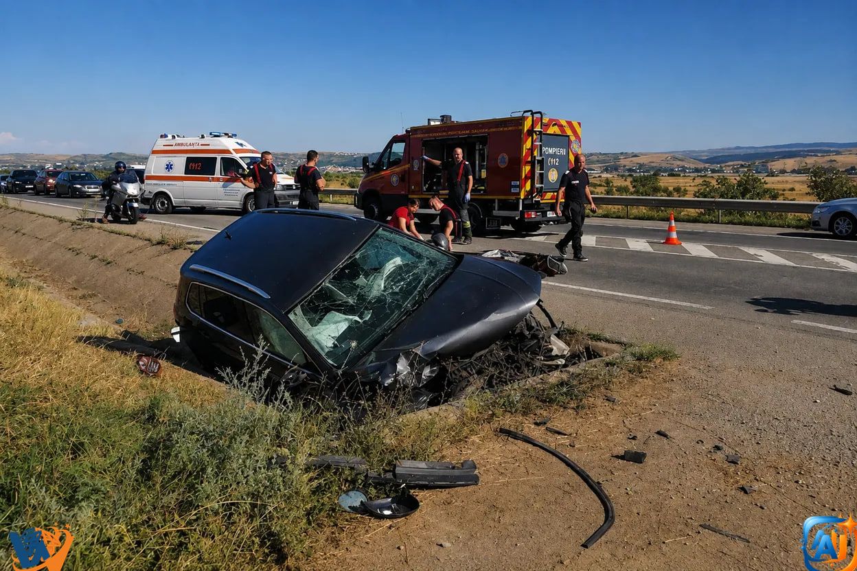 Fetiță de 9 ani, moartă după accidentul de lângă Cluj