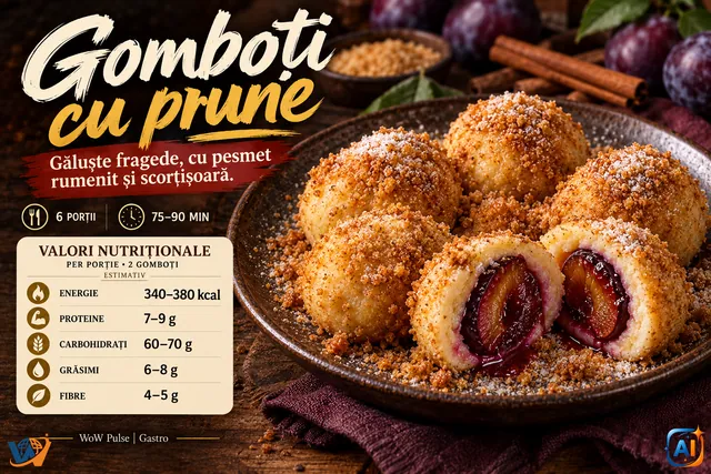WoW Pulse Gastro: Gomboți cu prune: rețeta unui desert cu gust de toamnă