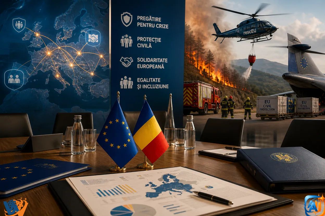 Hadja Lahbib la București: România discută pregătirea pentru crize