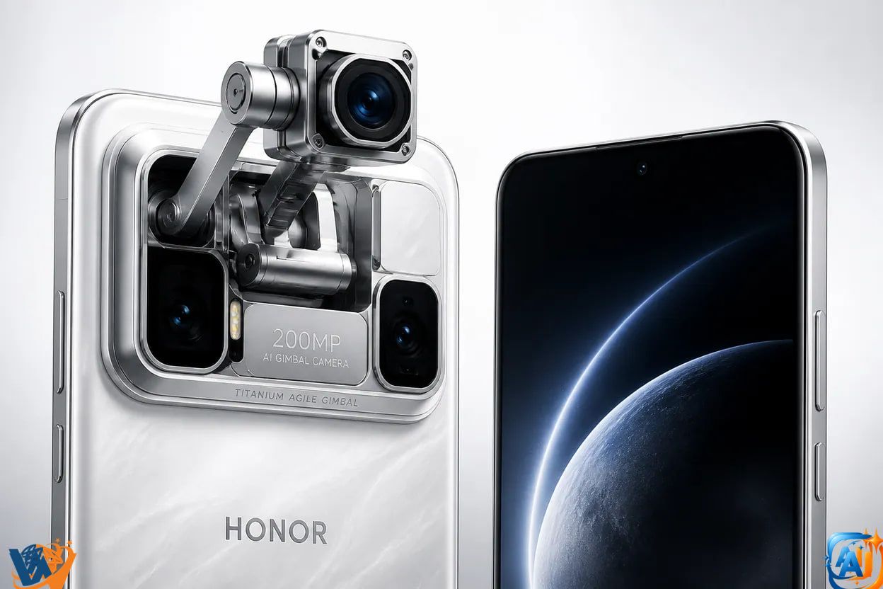 HONOR Robot Phone vine cu două camere de 200 MP și gimbal AI