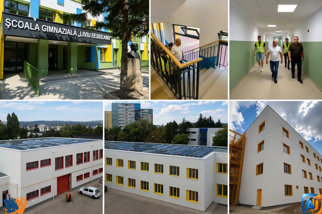 Încă două școli finalizate la Cluj. Boc anunță investiții de peste 100 de milioane de euro