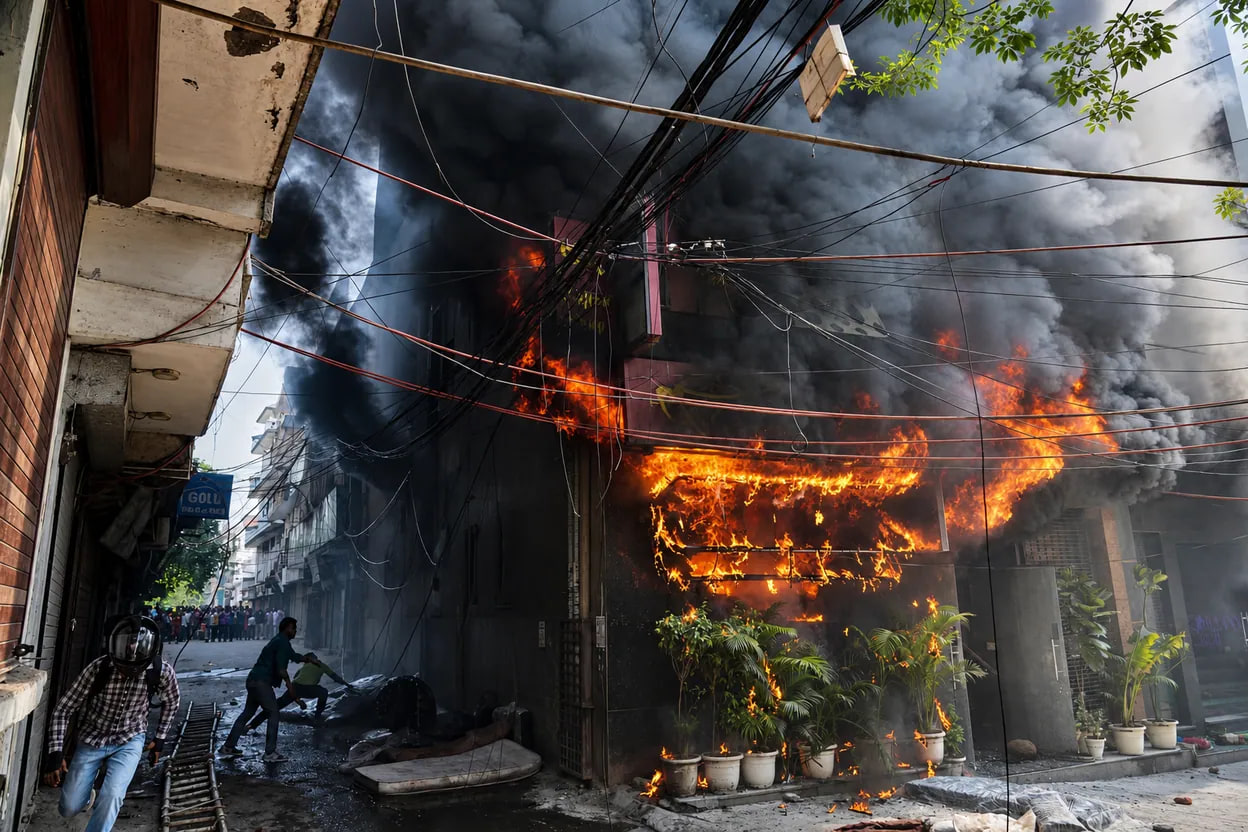 Incendiu devastator într-un hotel din New Delhi: cel puțin 21 de morți