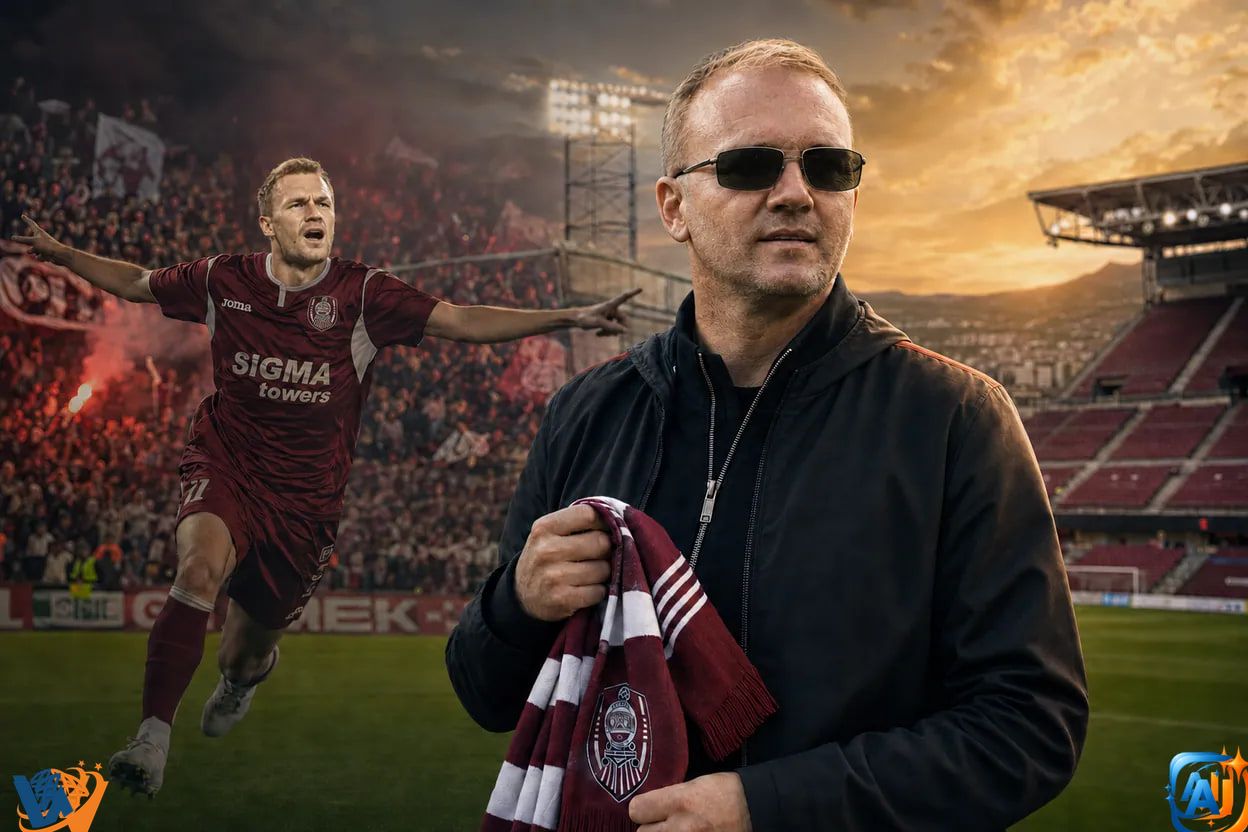Kapetanos s-a întors la CFR Cluj. Fostul golgheter și-a vizitat clubul de suflet