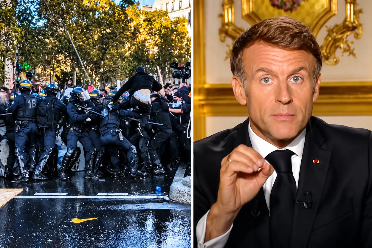 Macron promite fermitate după protestele violente din Franța