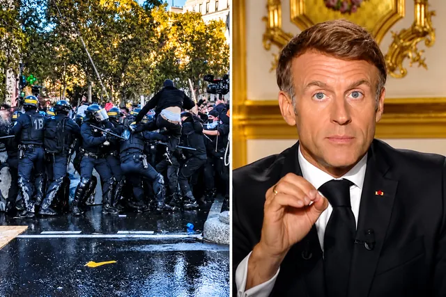 Macron promite fermitate după protestele violente din Franța