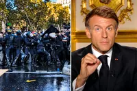Macron promite fermitate după protestele violente din Franța