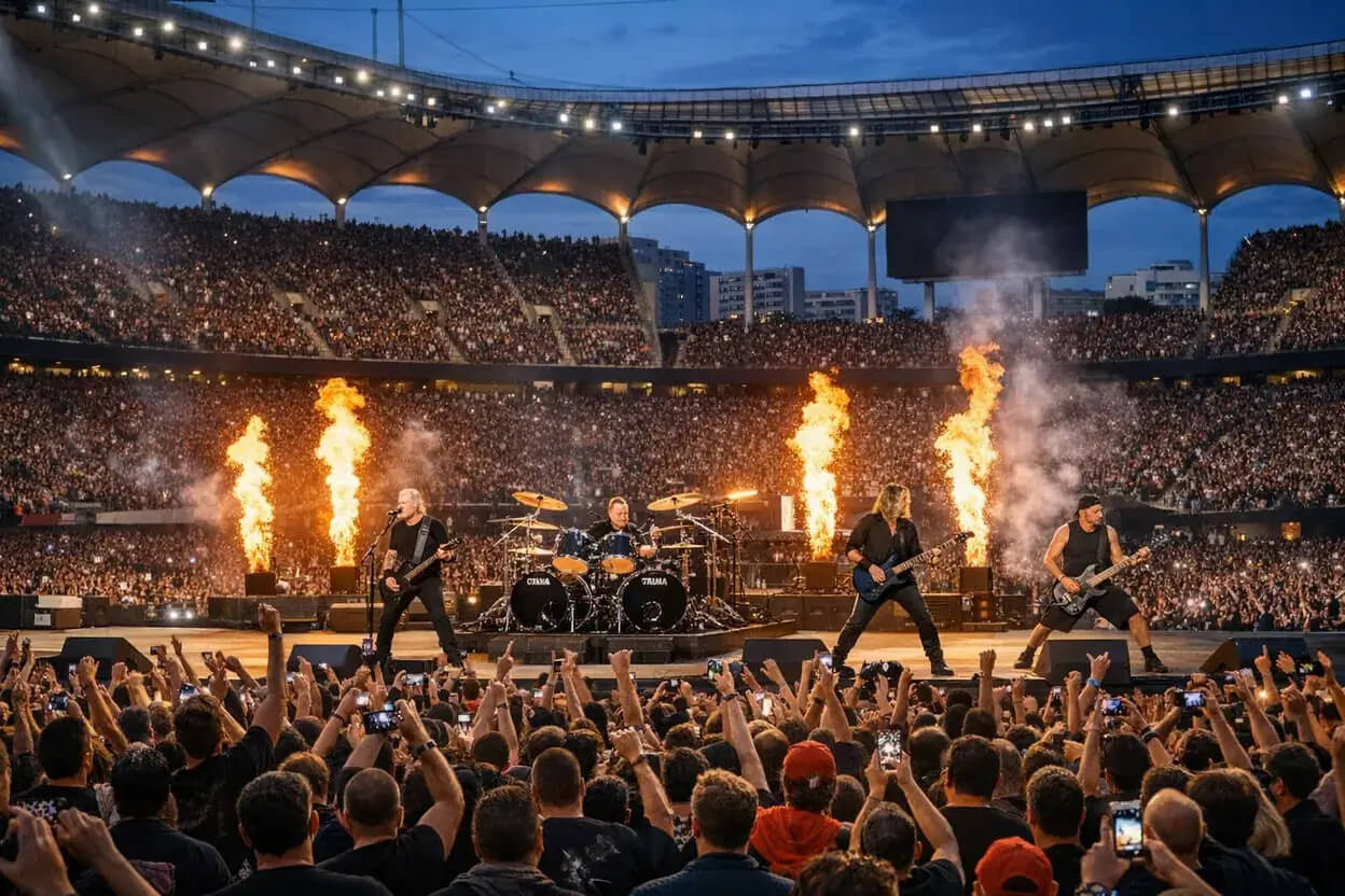 Metallica cântă astăzi la București, pe Arena Națională