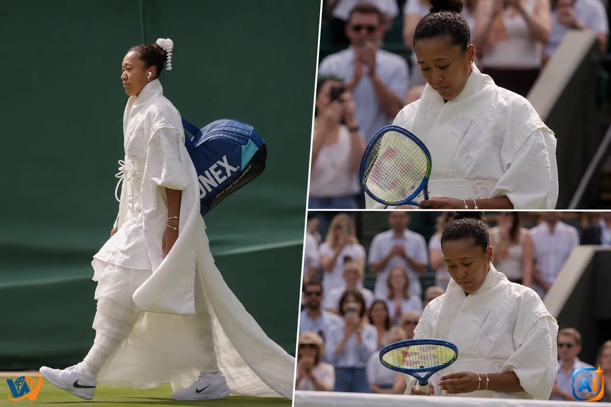 Naomi Osaka, intrare virală la Wimbledon