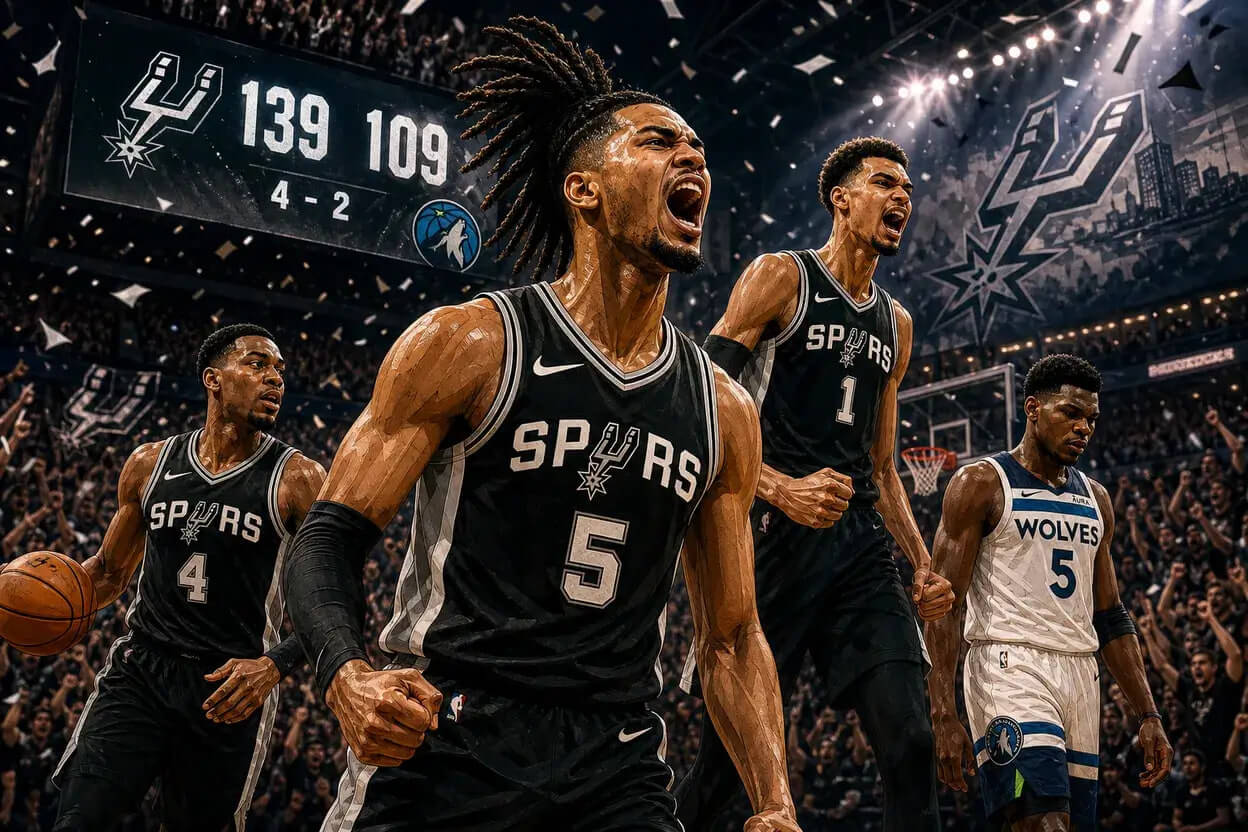 NBA: Spurs distrug Timberwolves. Castle face show de MVP