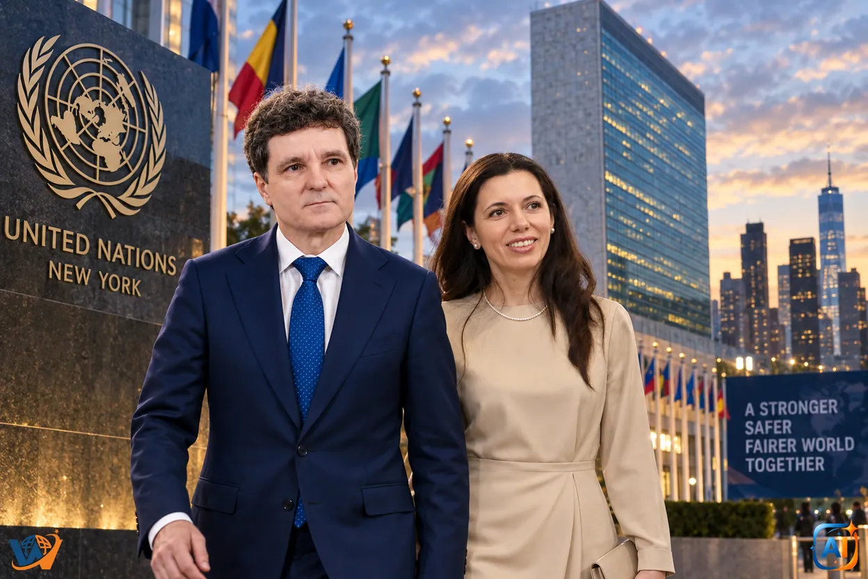Nicușor Dan, în SUA pentru Adunarea Generală a ONU. Merge cu Mirabela Grădinaru la recepția oferită de Donald Trump