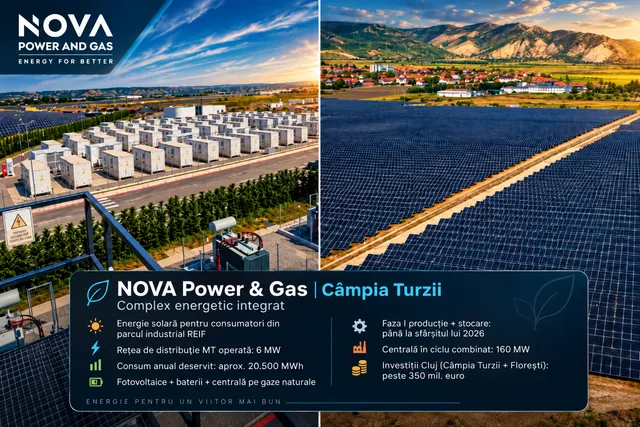 NOVA Câmpia Turzii: energie solară pentru industria locală