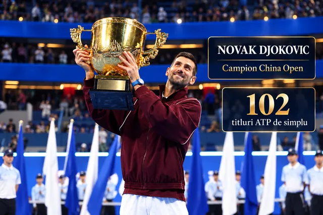 Novak Djokovic câștigă China Open: al 102-lea titlu al carierei