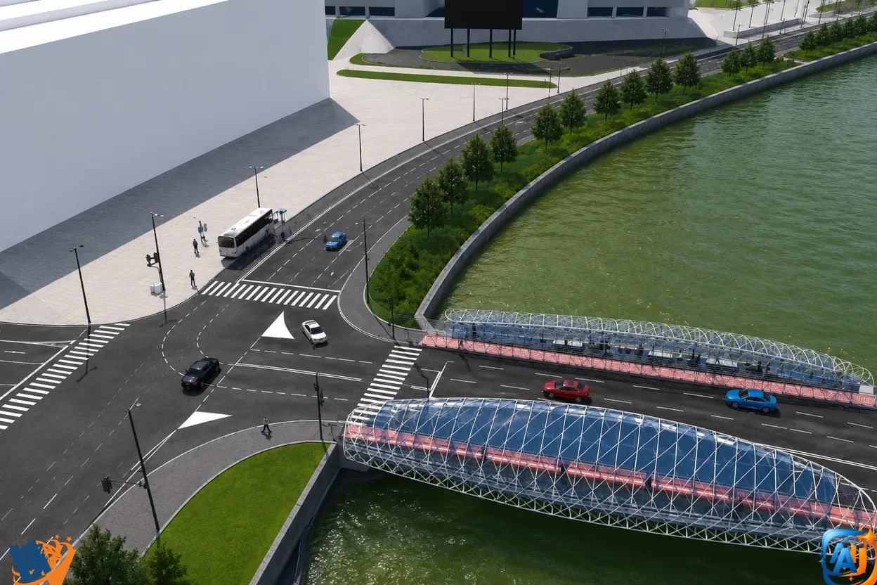 Podul provizoriu Garibaldi intră în montaj