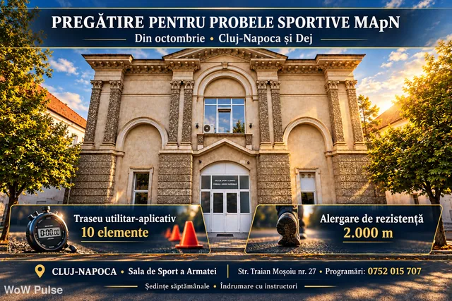 Pregătire pentru probele sportive MApN, la Cluj și Dej