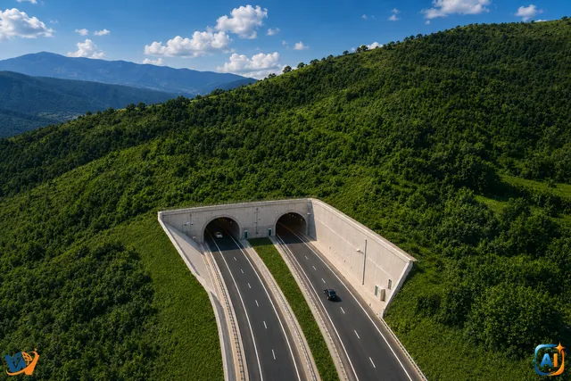 Primul tunel de autostradă, aproape de inaugurare