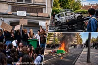 Protestele elevilor din Franța se extind în marile orașe