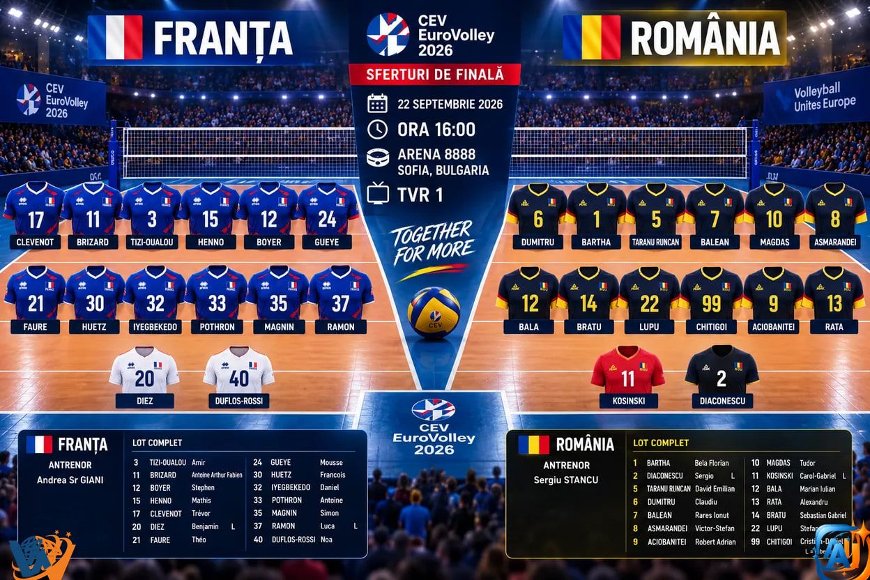 România atacă semifinalele Europei! Urmează din nou Franța