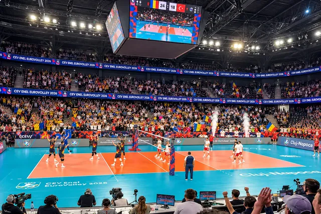 România învinge Turcia cu 3-1 și se califică în optimile EuroVolley