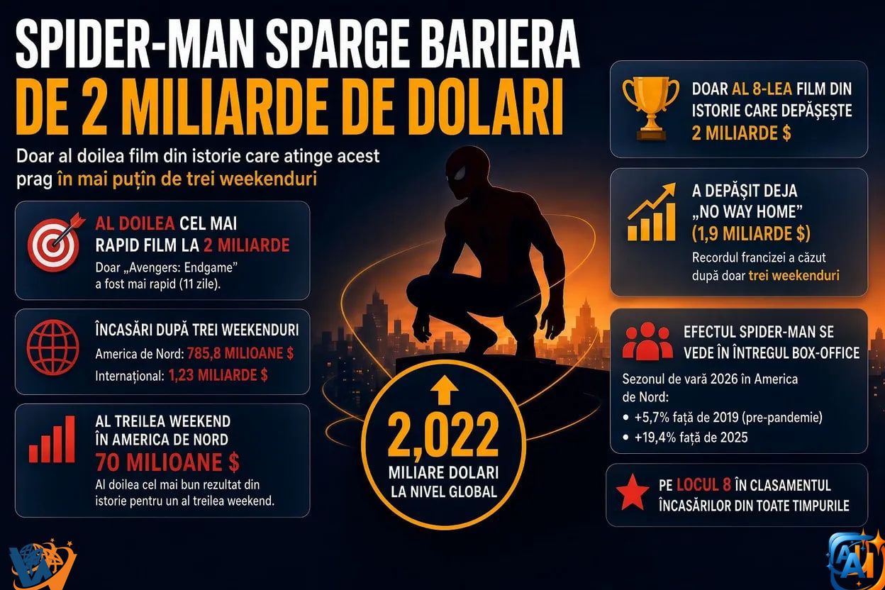 Spider-Man sparge bariera de 2 miliarde de dolari