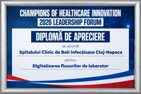 Spitalul de Boli Infecțioase Cluj, premiat de Ambasada SUA