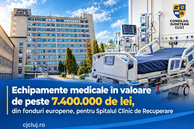 Spitalul de Recuperare Cluj primește dotări de 7,5 milioane lei