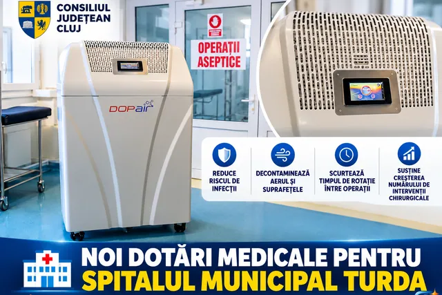 Spitalul Municipal Turda primește noi dotări medicale
