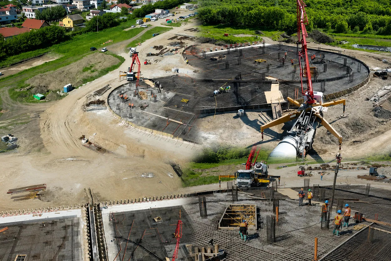 Spitalul Pediatric Monobloc din Cluj trece la etapa următoare. Constructorii au depășit faza fundațiilor