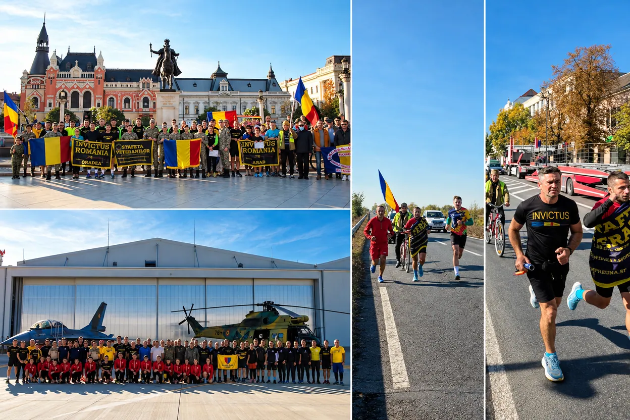 Ștafeta Veteranilor Invictus: 83 de kilometri de la Cluj la Zalău