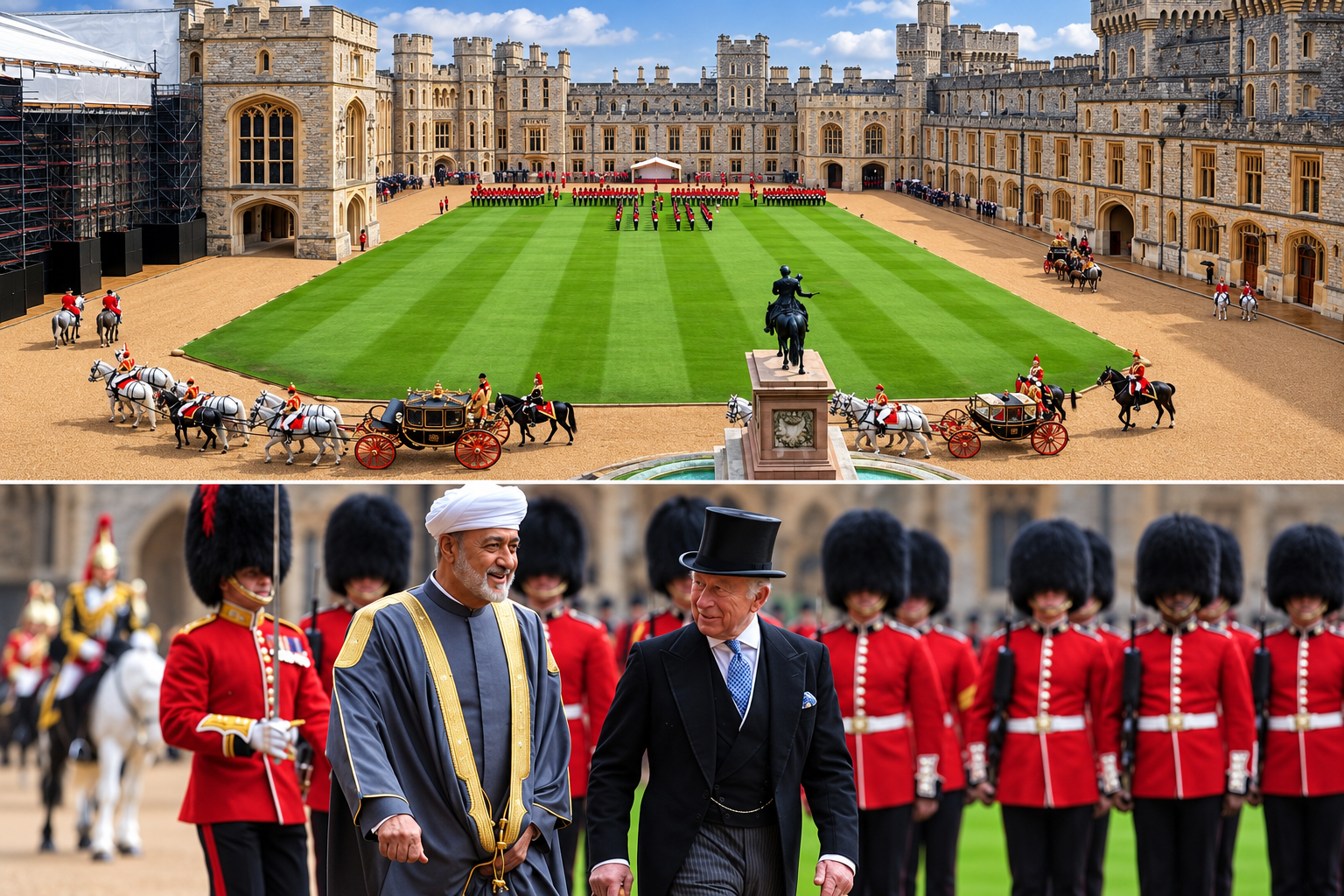 Sultanul Omanului la Windsor: lux, Kahwa și diplomație
