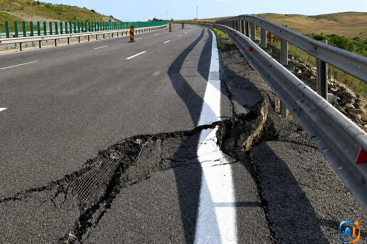 Surpare pe A10 Sebeș-Turda: reparații la kilometrul 66