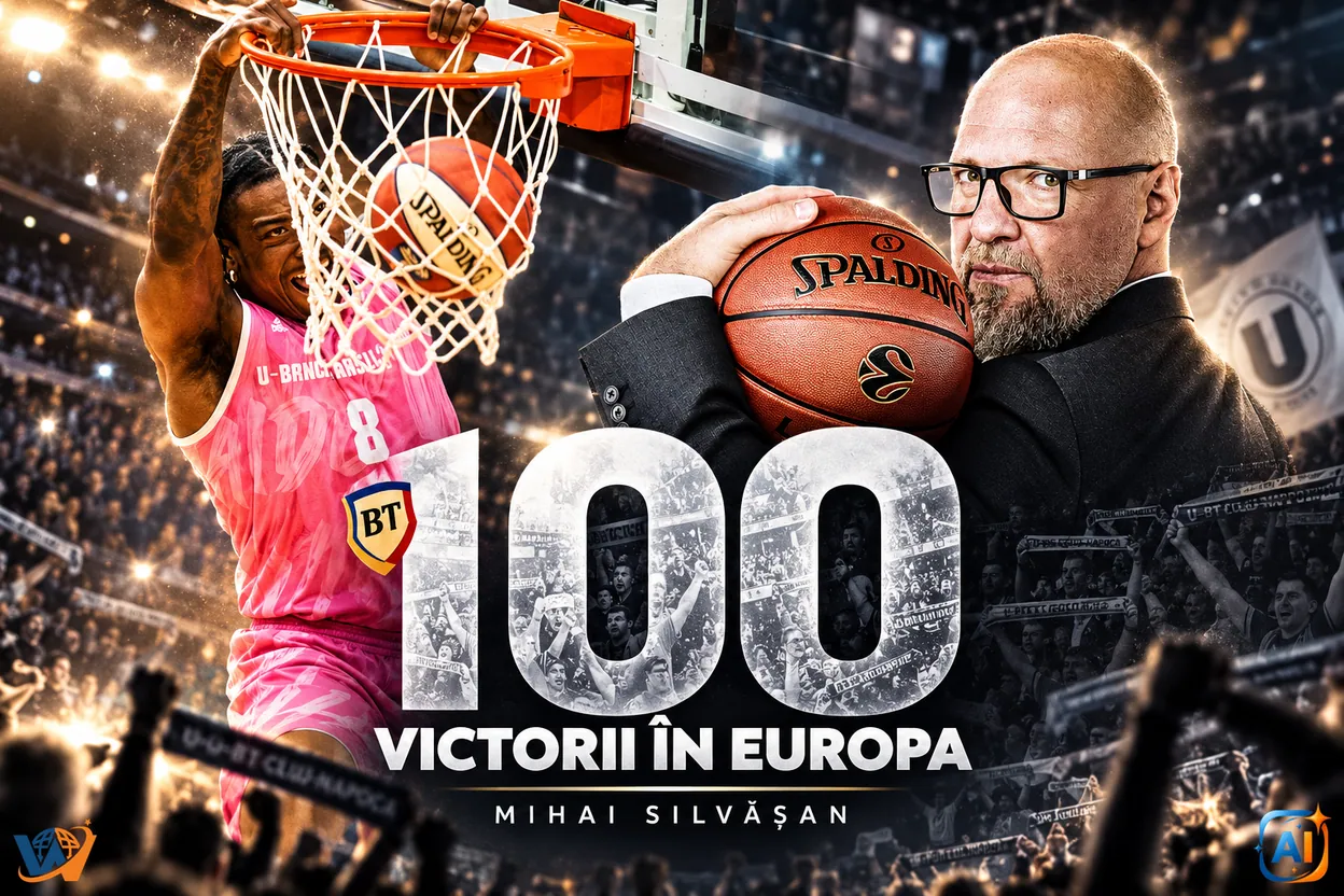 U-BT Cluj câștigă: 100 de victorii internaționale pentru Silvășan
