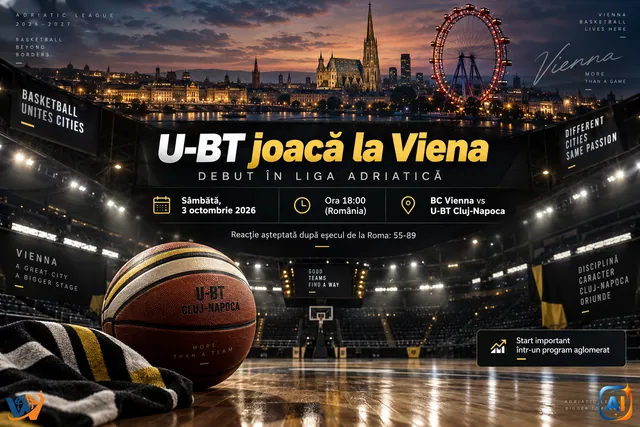U-BT joacă la Viena în debutul din Liga Adriatică