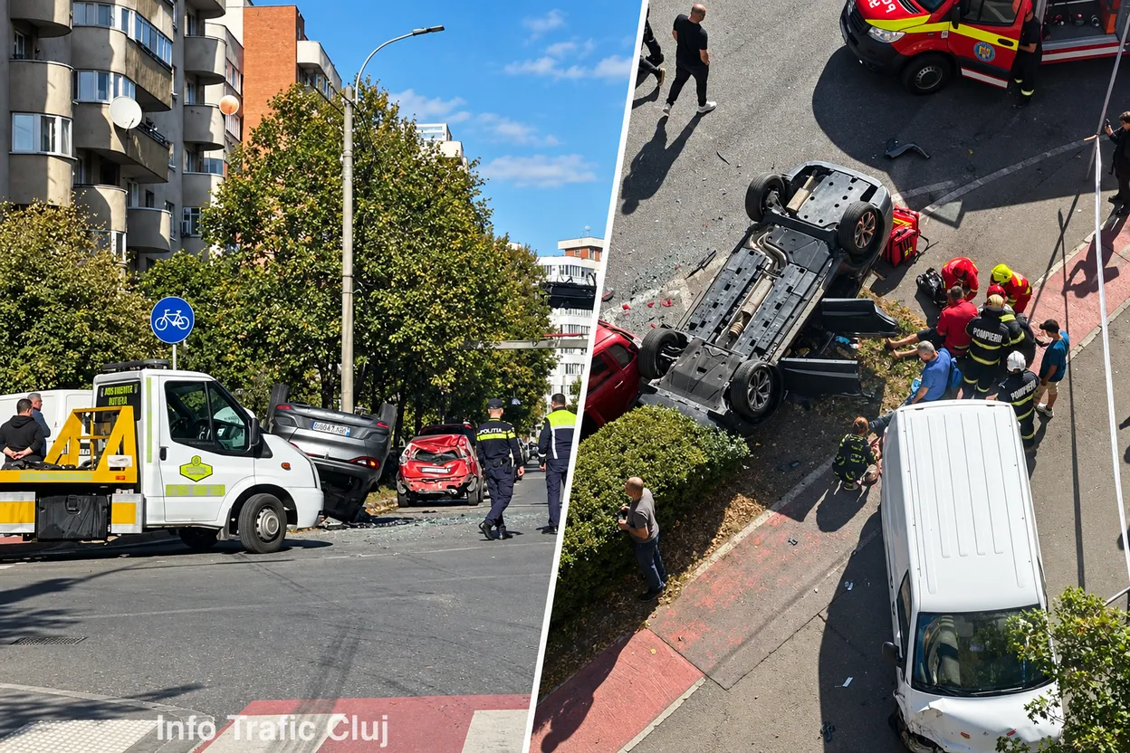 Update - Accidentul de pe Dorobanților: ce spune Poliția și cum explică șoferul impactul