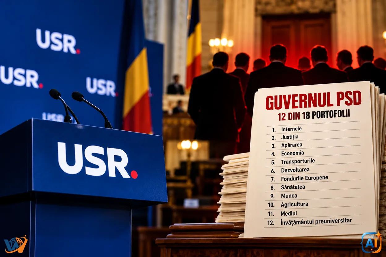USR respinge Guvernul și acuză controlul PSD asupra ministerelor-cheie