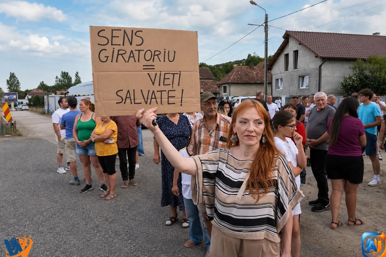 Vâlcele a ieșit în stradă. Oamenii cer siguranță pe DN1