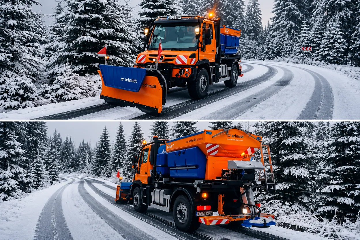 Zăpadă pe Transalpina: utilaje pe DN 67C în Alba